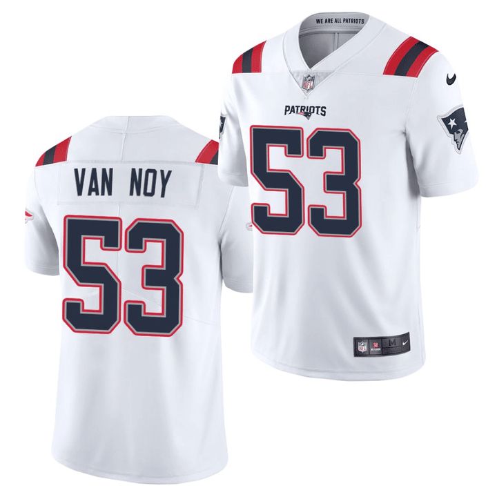 Men New England Patriots 53 Kyle Van Noy Nike White Vapor Limited NFL Jersey